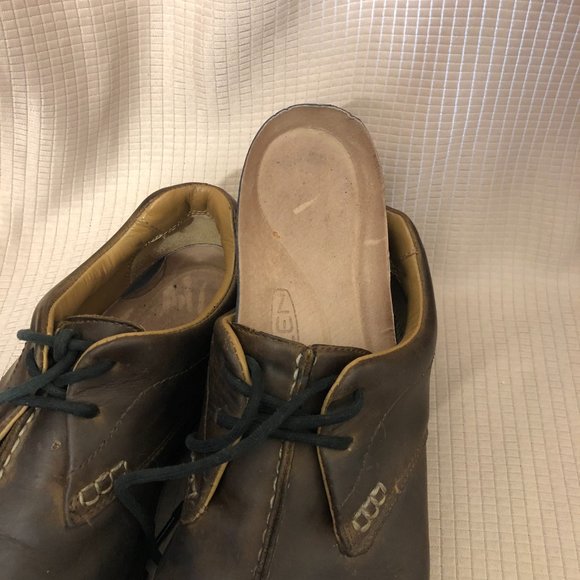 Keen men brown leather lace up shoes, 10.5 main image 12
